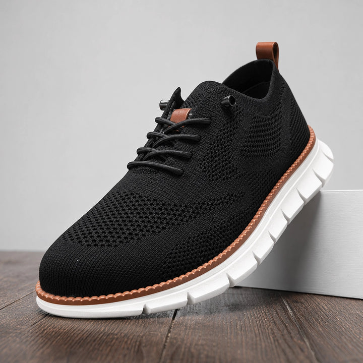 Black Sargent Breathable Knit Sneakers 1