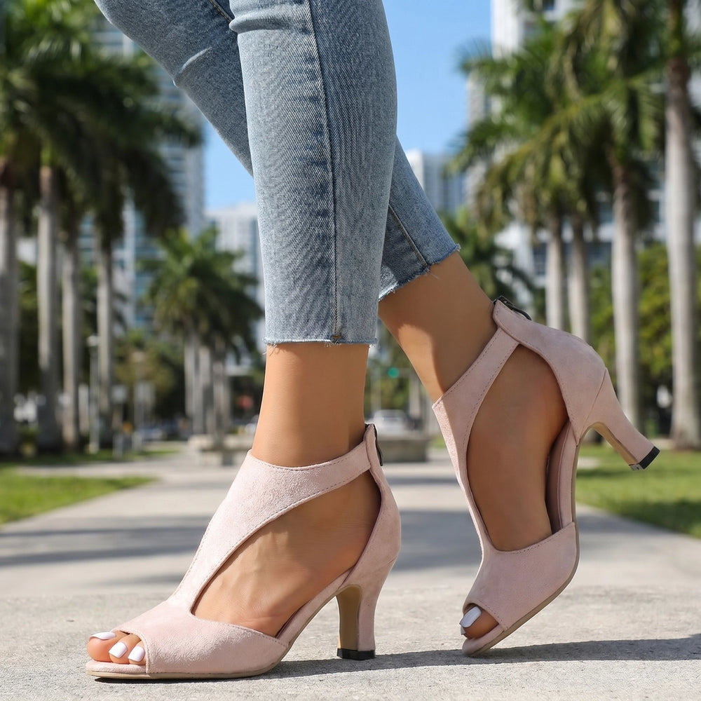 Off-White Emily Peep-Toe Roman Sandals 1