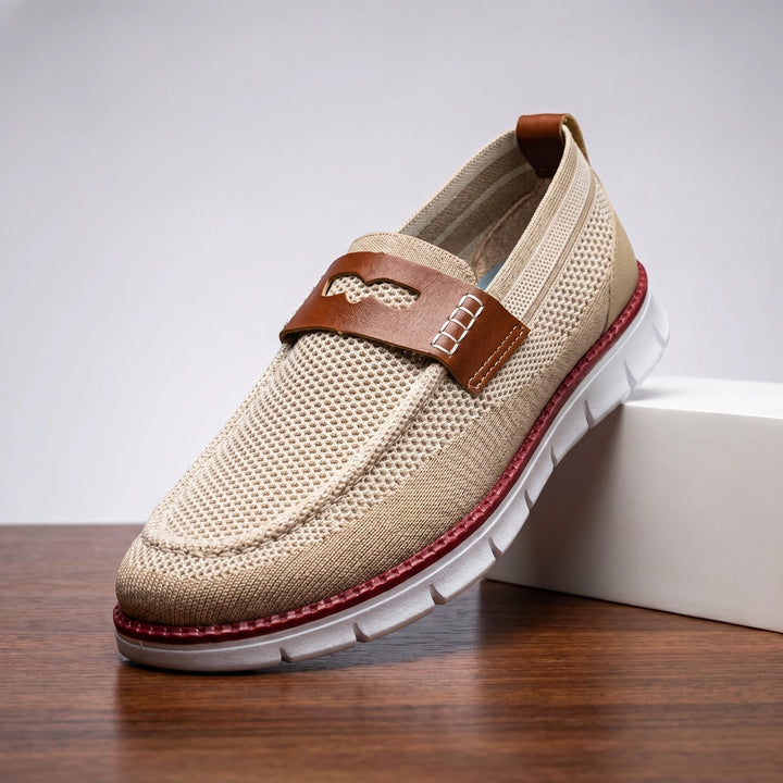 Khaki Lockhart Mesh Knit Sneakers 1