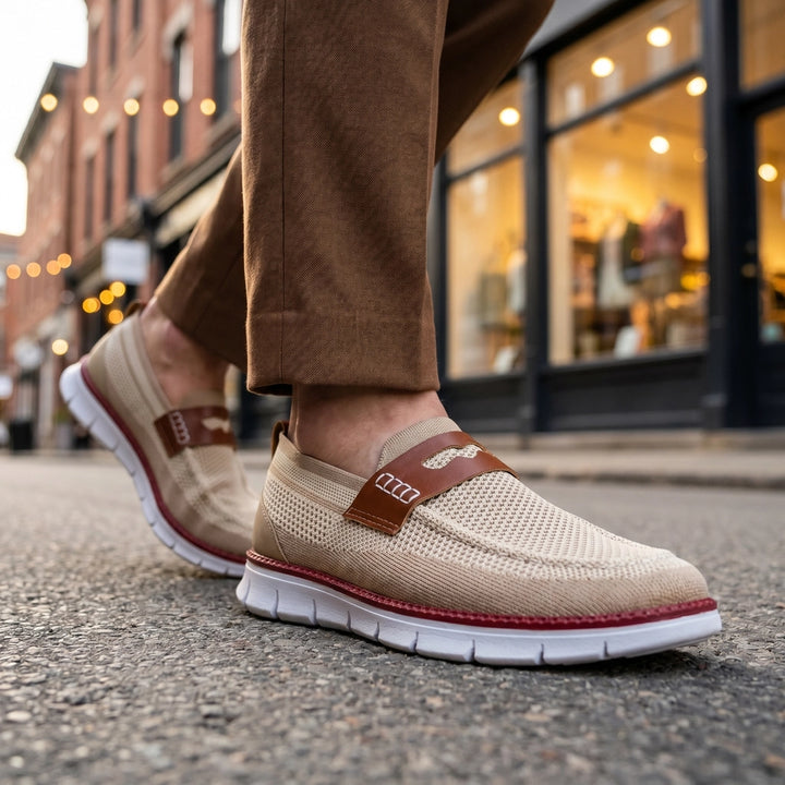 Khaki Lockhart Mesh Knit Sneakers 2
