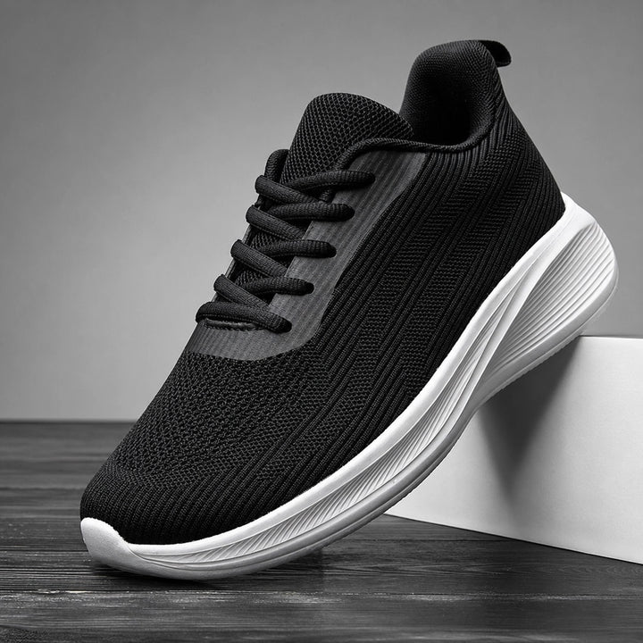 Black Phillips Wide-Fit Mesh Trainers 1