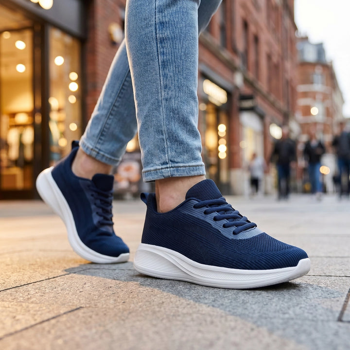 Blue Phillips Wide-Fit Mesh Trainers 2