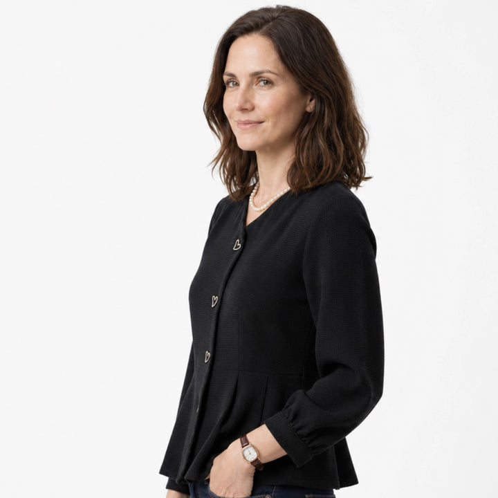 Holman V-Neck Fitted Blouse