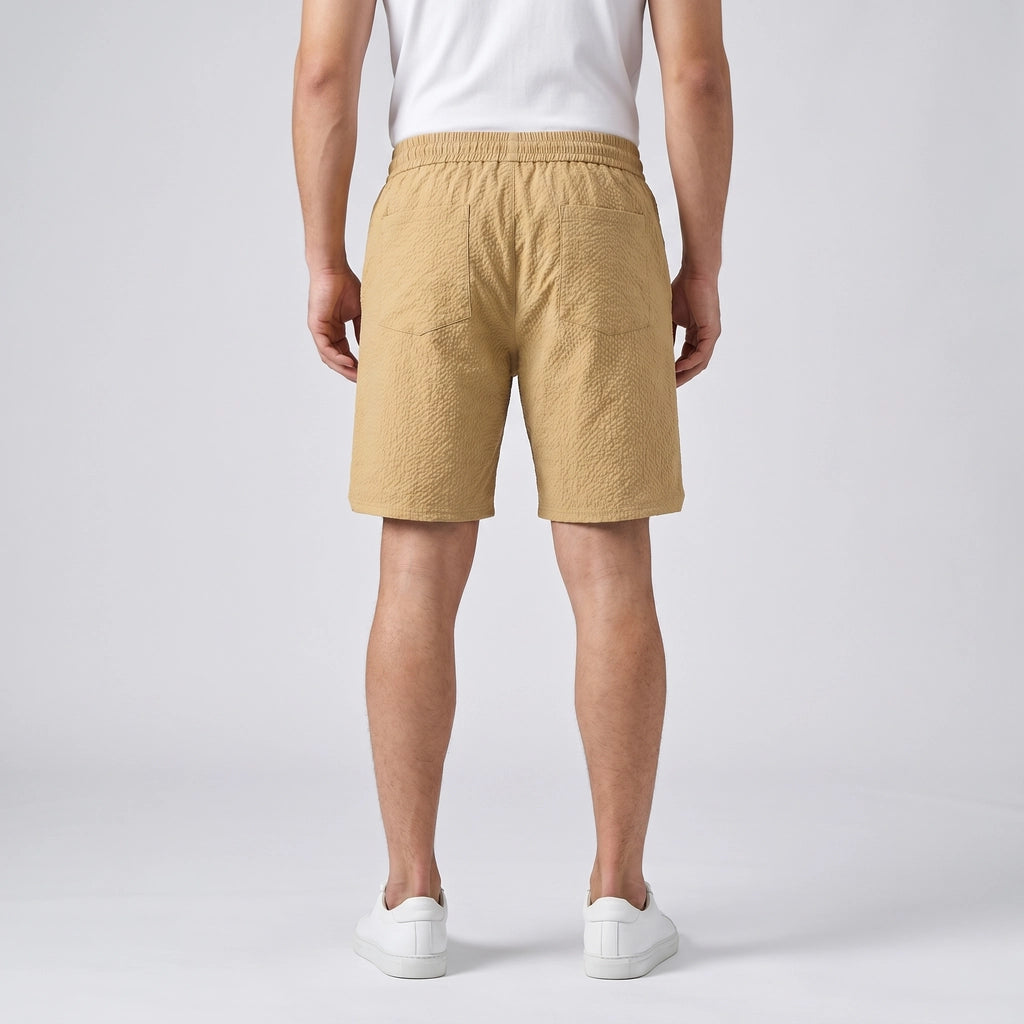 Khaki Halston Loose Fit Shorts 4
