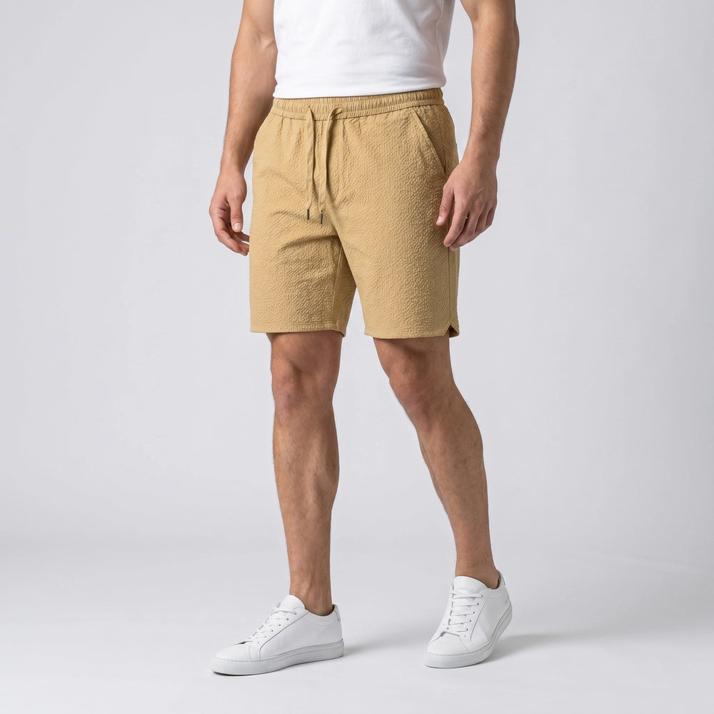 Khaki Halston Loose Fit Shorts 2
