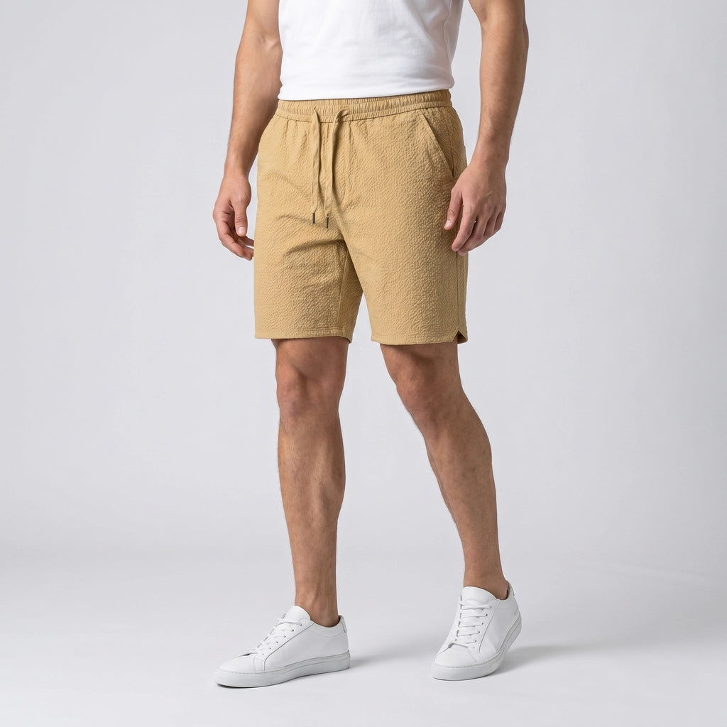 Khaki Halston Loose Fit Shorts 2