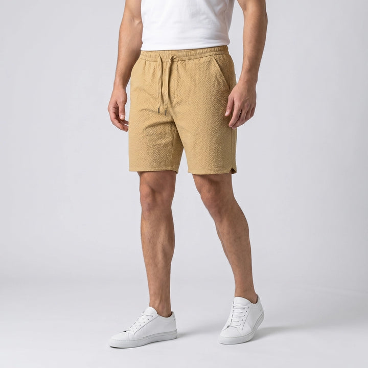 Khaki Halston Loose Fit Shorts 2