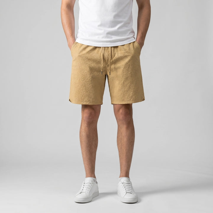 Khaki Halston Loose Fit Shorts 2