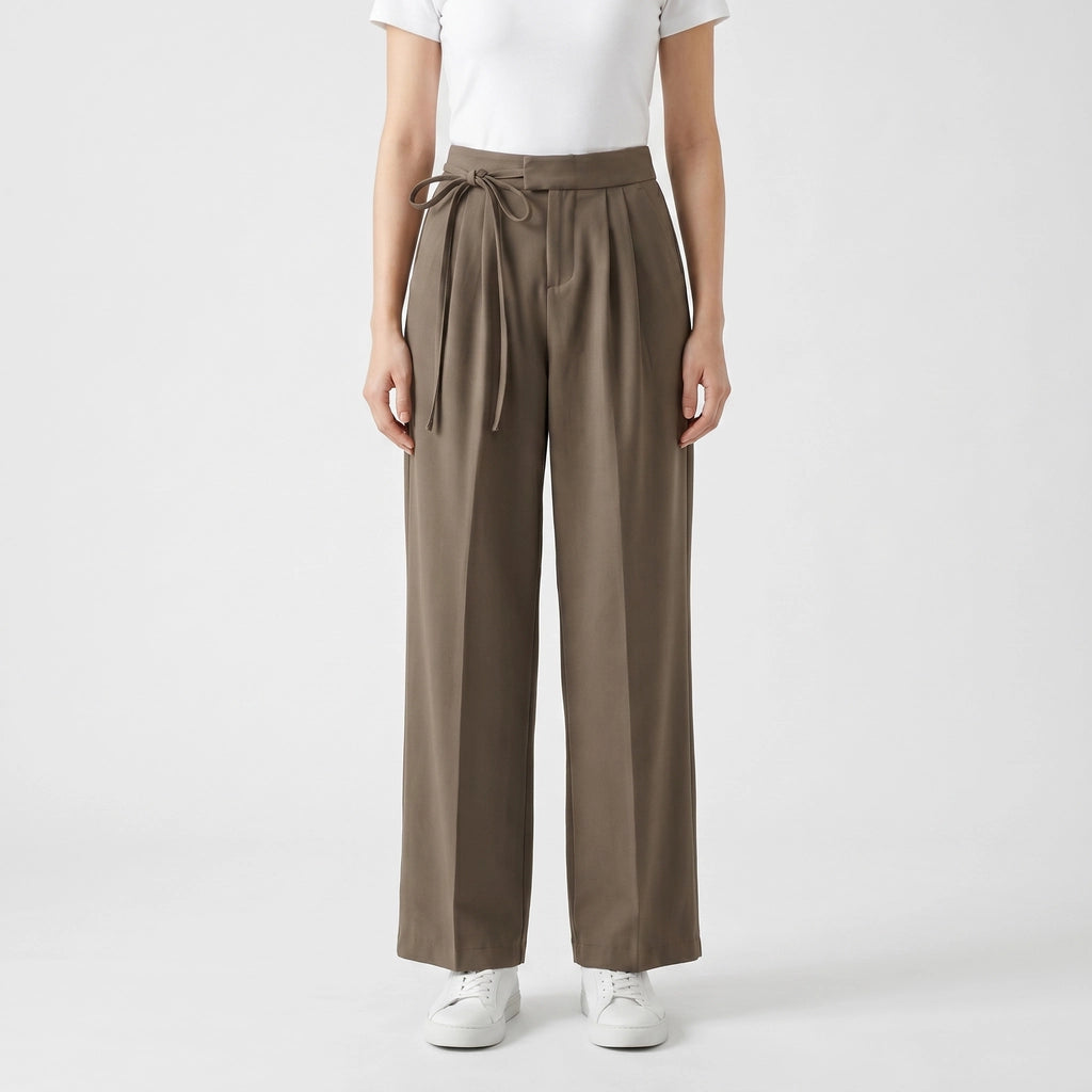 Khaki Spencer Straight-Leg Trousers 2
