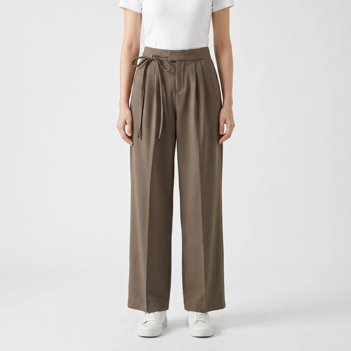 Khaki Spencer Straight-Leg Trousers 2