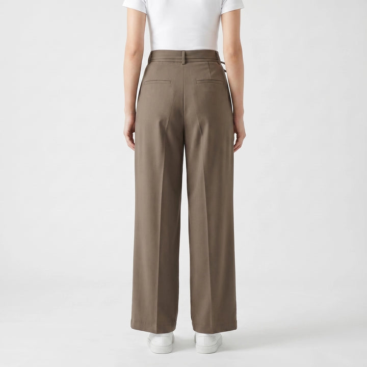 Khaki Spencer Straight-Leg Trousers 4