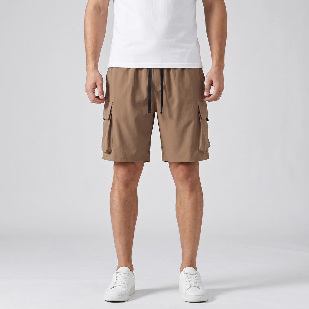 Brown Ellison Ice Silk Cargo Shorts 2