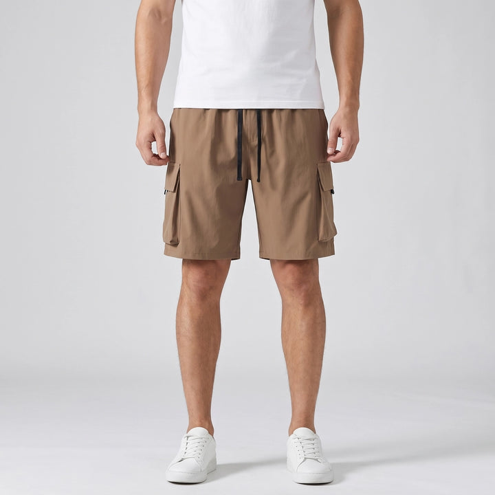 Brown Ellison Ice Silk Cargo Shorts 2