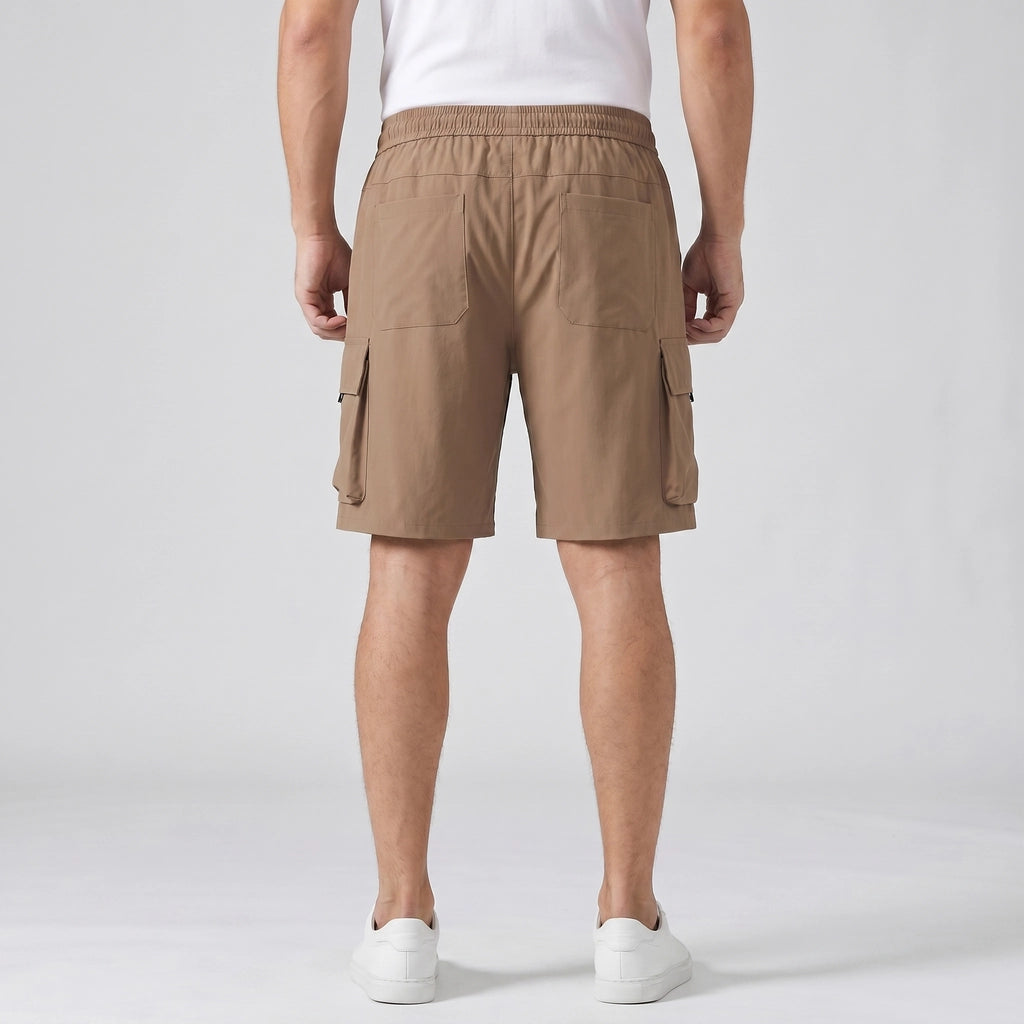 Brown Ellison Ice Silk Cargo Shorts 4