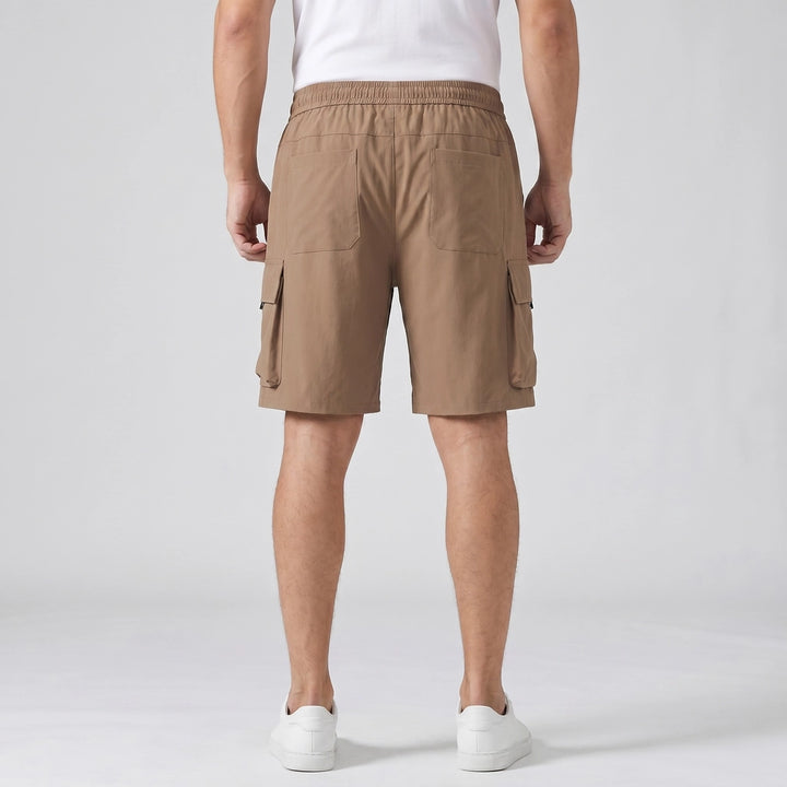 Brown Ellison Ice Silk Cargo Shorts 4
