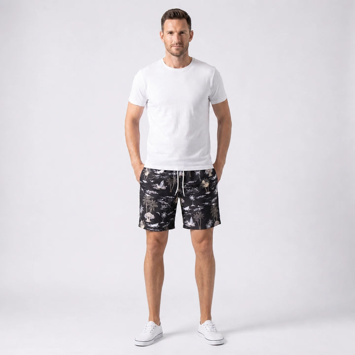 Tess Straight-Leg Swim Shorts