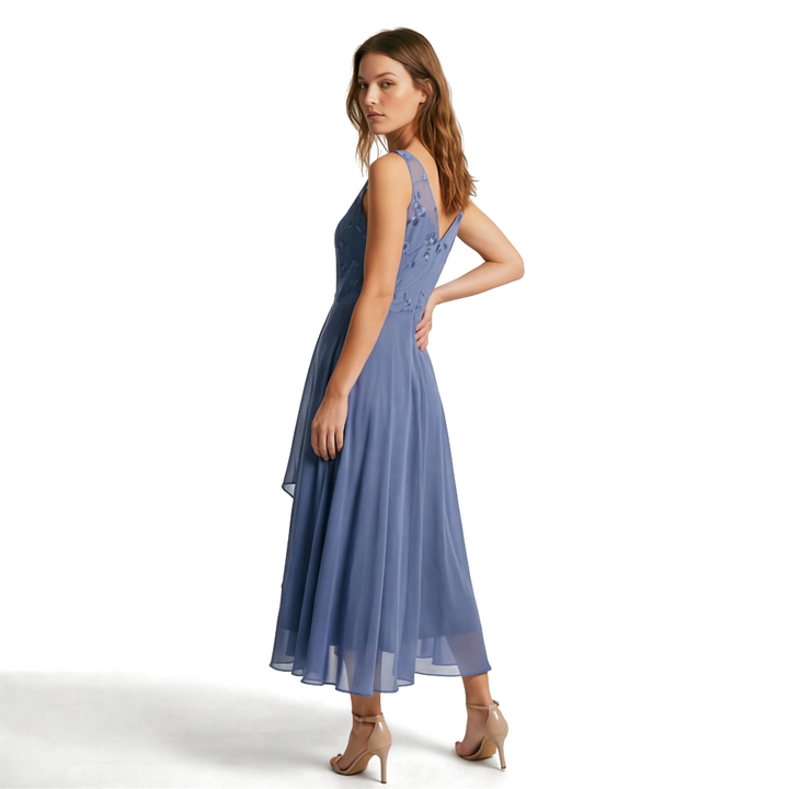 Blue Elara Vance Chiffon Maxi 2