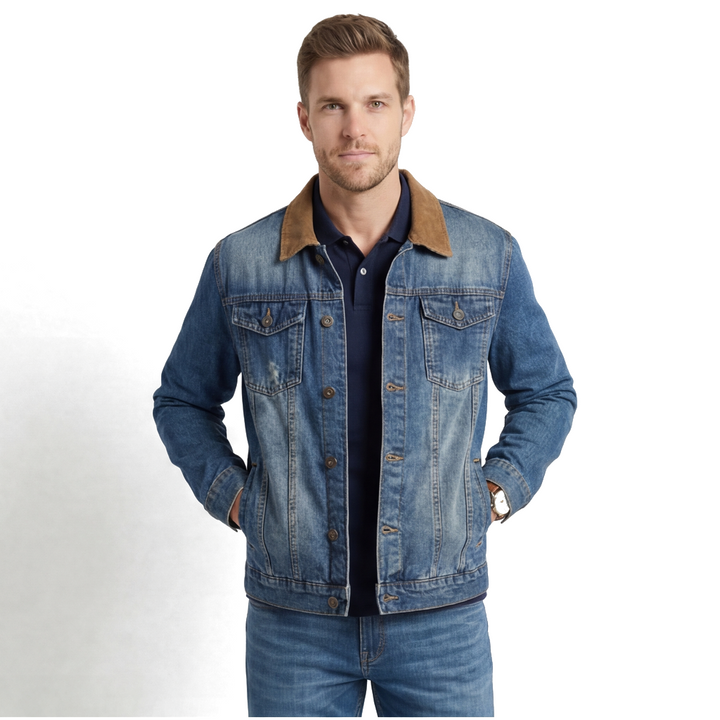 9016 Vintage Blue Thatcher Vintage Denim Jacket 7