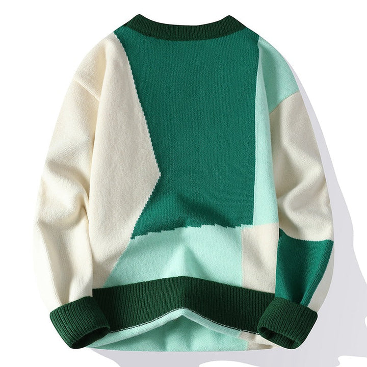 Patchwork Cotton Sweater