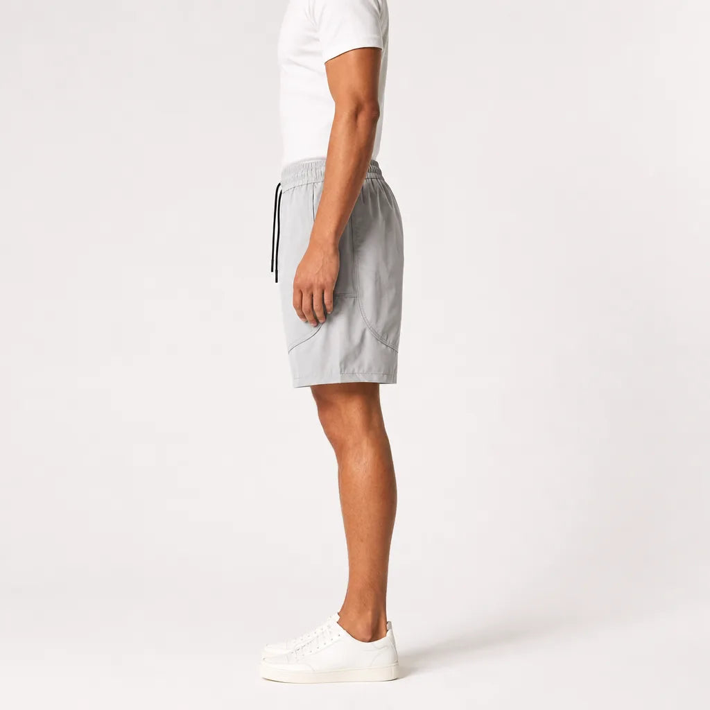 Men's Gray Beatrice Loose Basketball Shorts