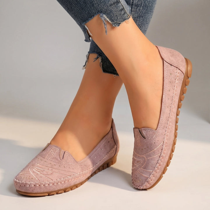 Adelaide Flat Loafers - Color:Pink;Size:36