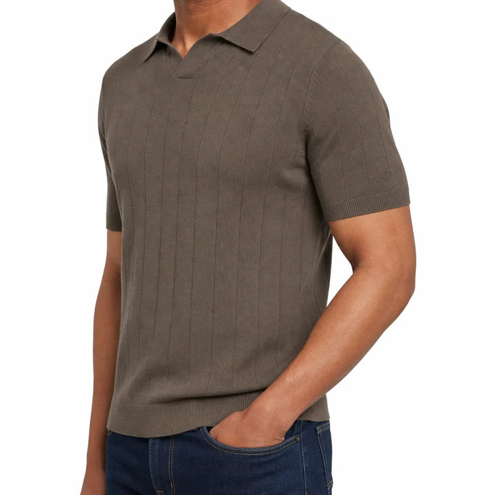 Men's Brown Cartwright Knit Polo Shirt