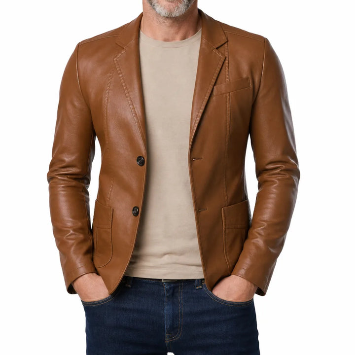 Men's Beige Leopold Washed Jacket