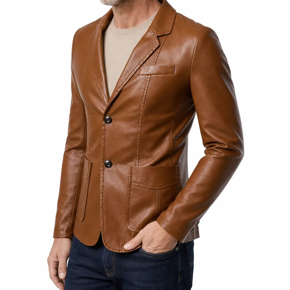 Men's Beige Leopold Washed Jacket