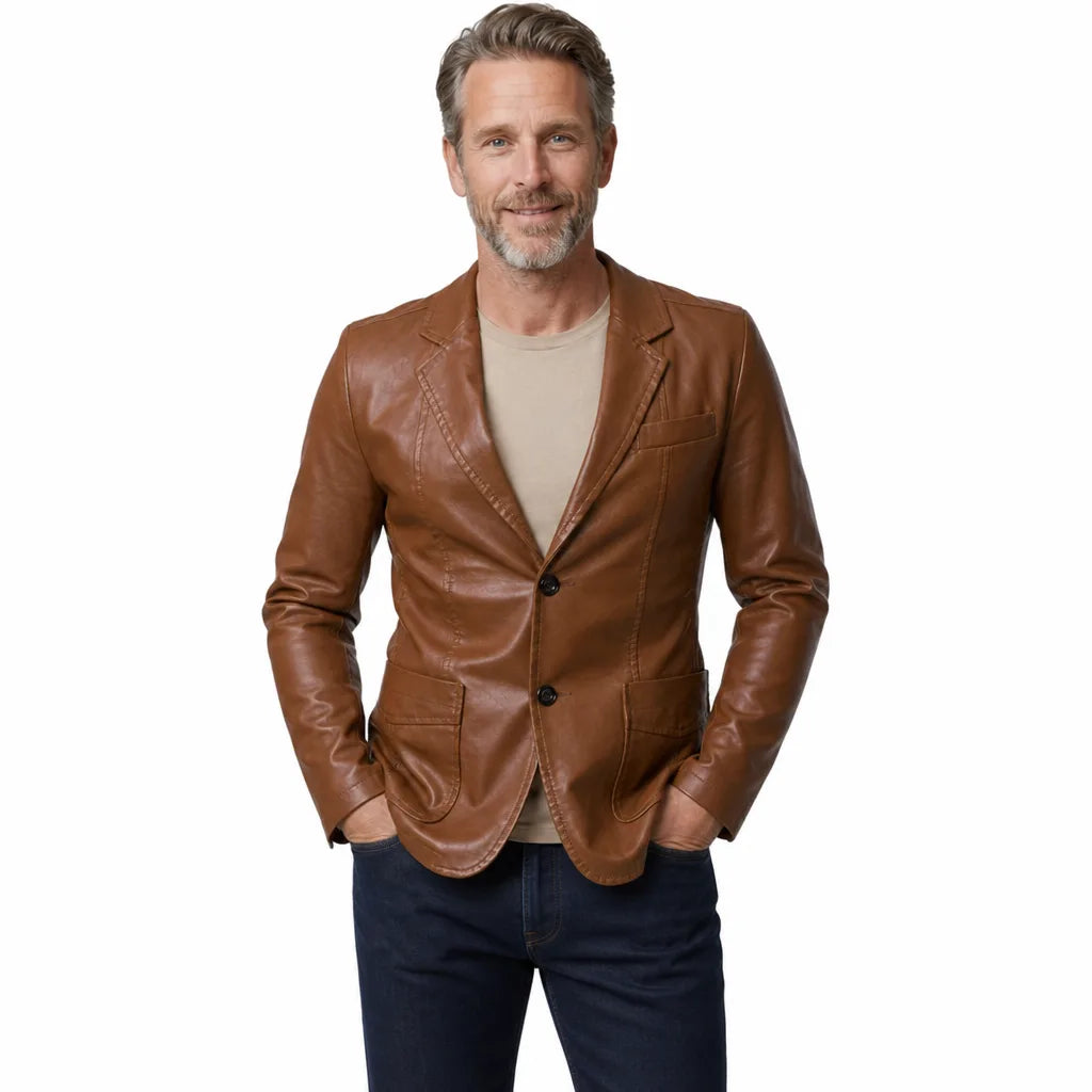 Men's Beige Leopold Washed Jacket