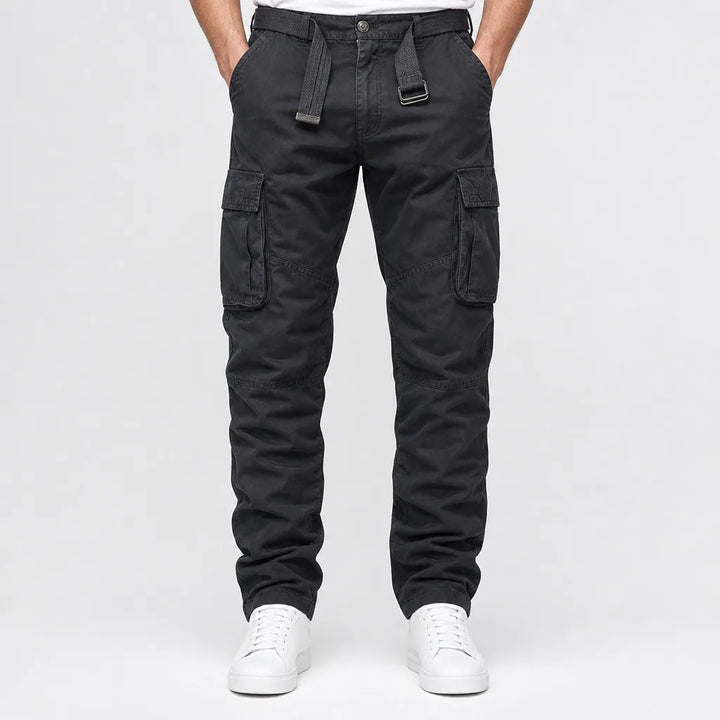 Alaric | Mens Work Cargo Pants - Color:Black;Size:30