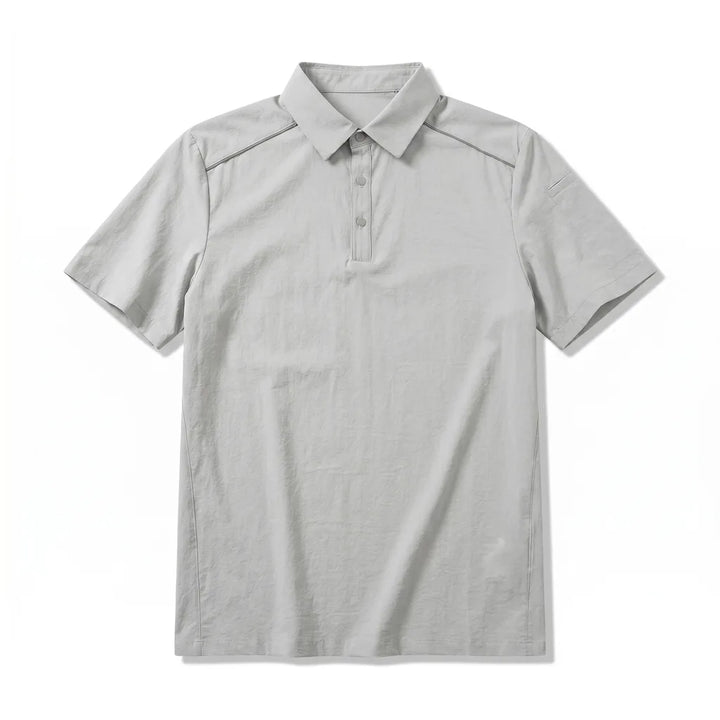 Alastair Reflective Polo Shirt - Color:Gray;Size:XS