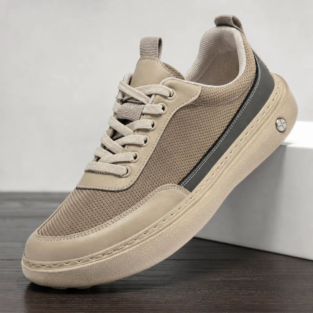Men's Beige Alden Lightweight Mesh Sneakers