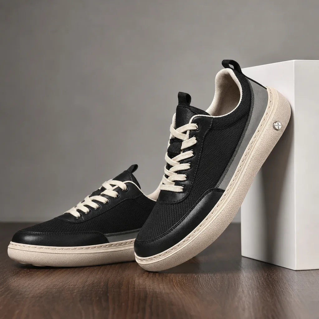 Alden Mesh Sneakers - Color:Black Gray;Size:38