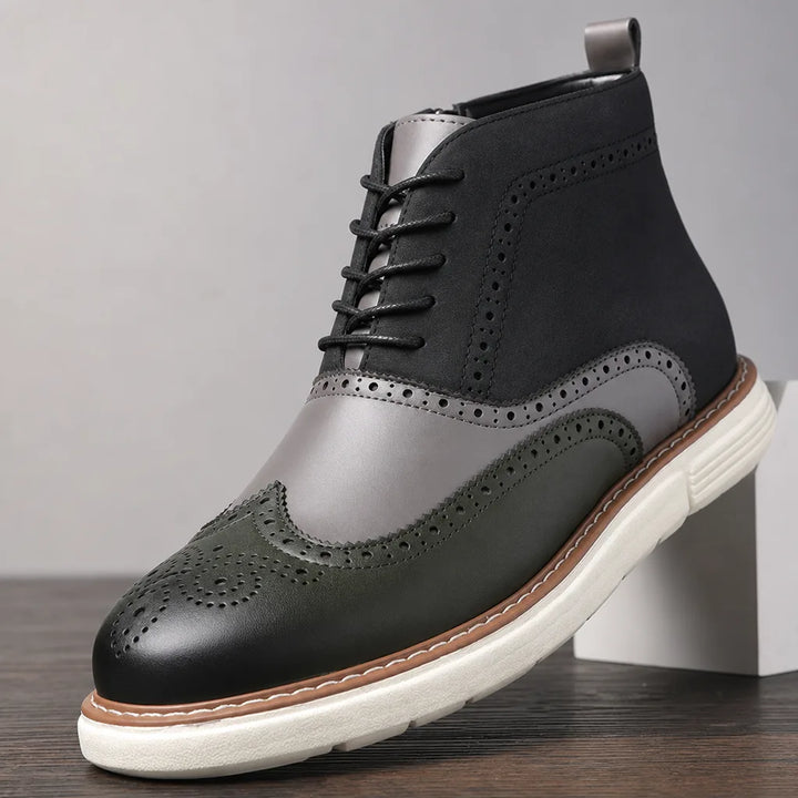 Men's Green Stirling Side Zip Boots