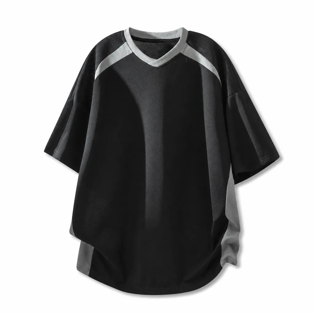 Aleksander V-Neck Tee - Color:Black;Size:M