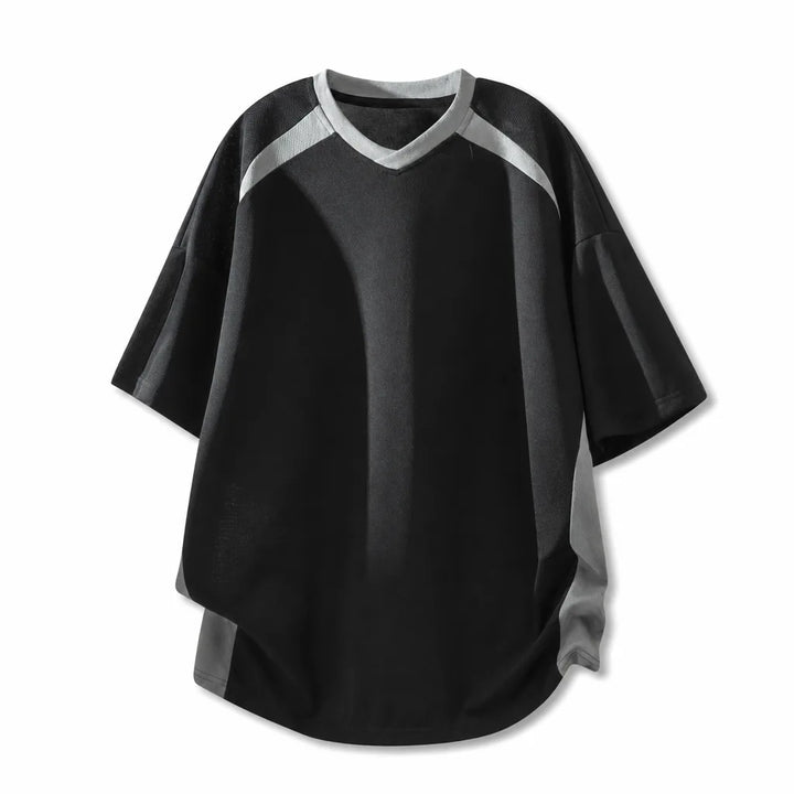 Aleksander V-Neck Tee - Color:Black;Size:M