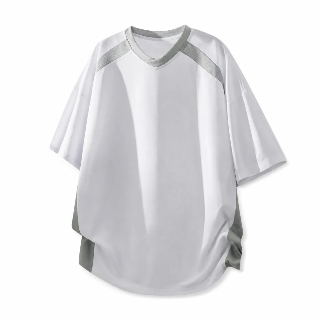 Aleksander V-Neck Tee - Color:White;Size:M