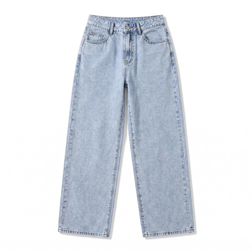Alice Straight Jeans - Color:Blue;Size:XS