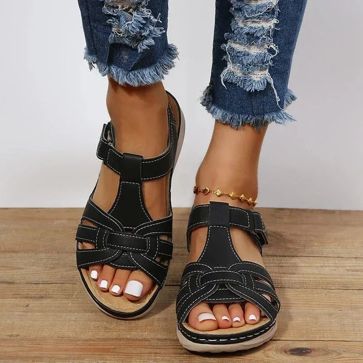 Alice | Women's Orthopedic Sandals - Color:Black;Size:35