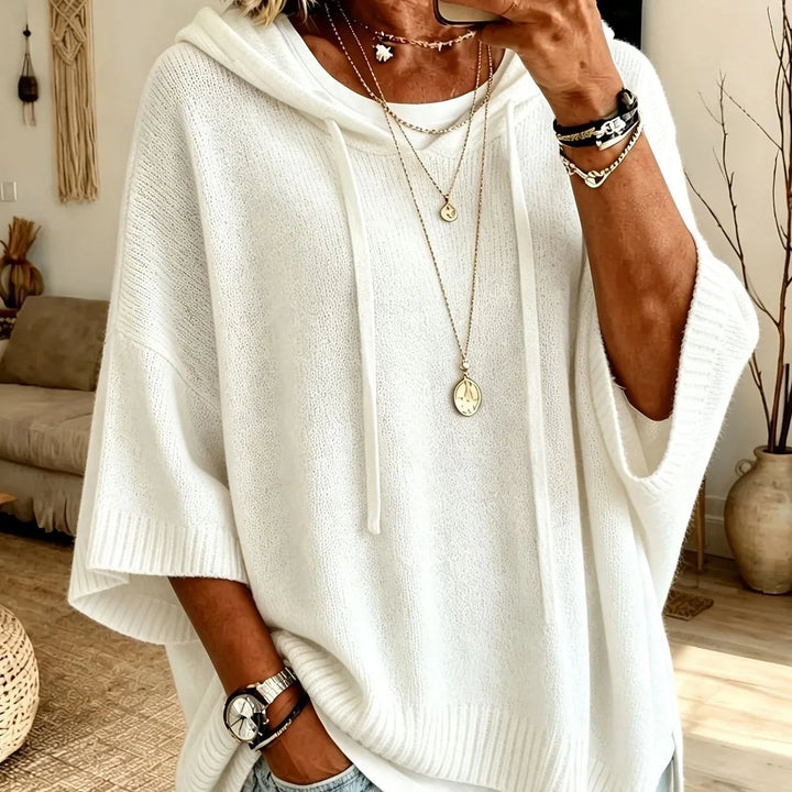 Alice | Women's Soft Knit Sweater - Size:XS;Color:White