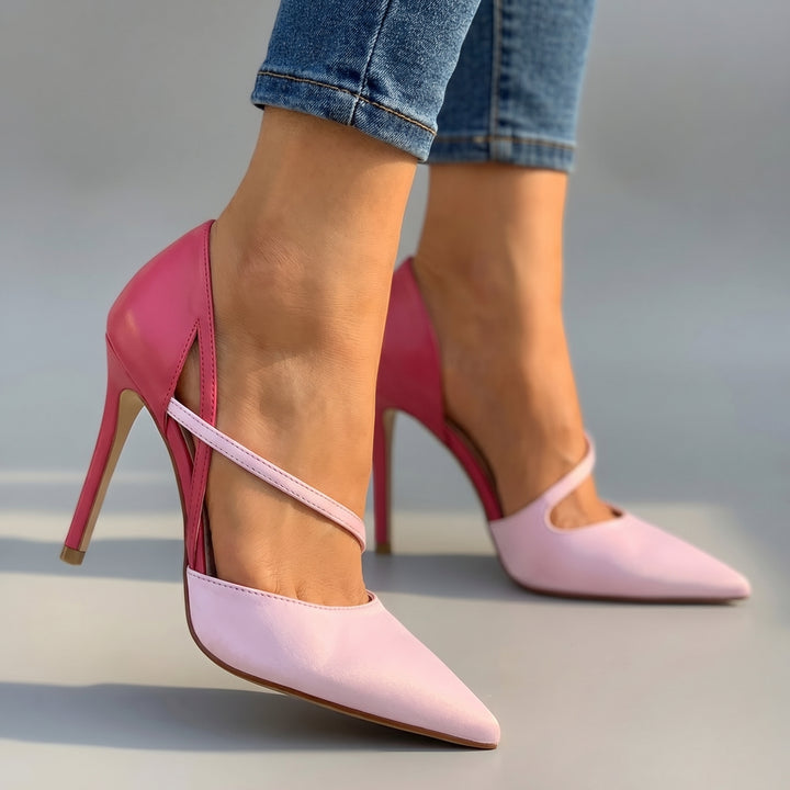 Alina Cut-Out Pumps - Color:Rose;Size:35