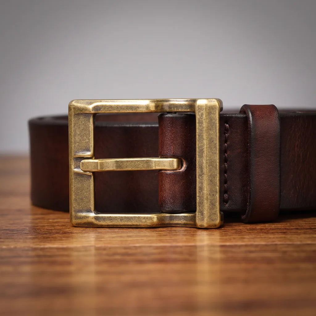 Men's Brown Renee Vintage Leather Belt