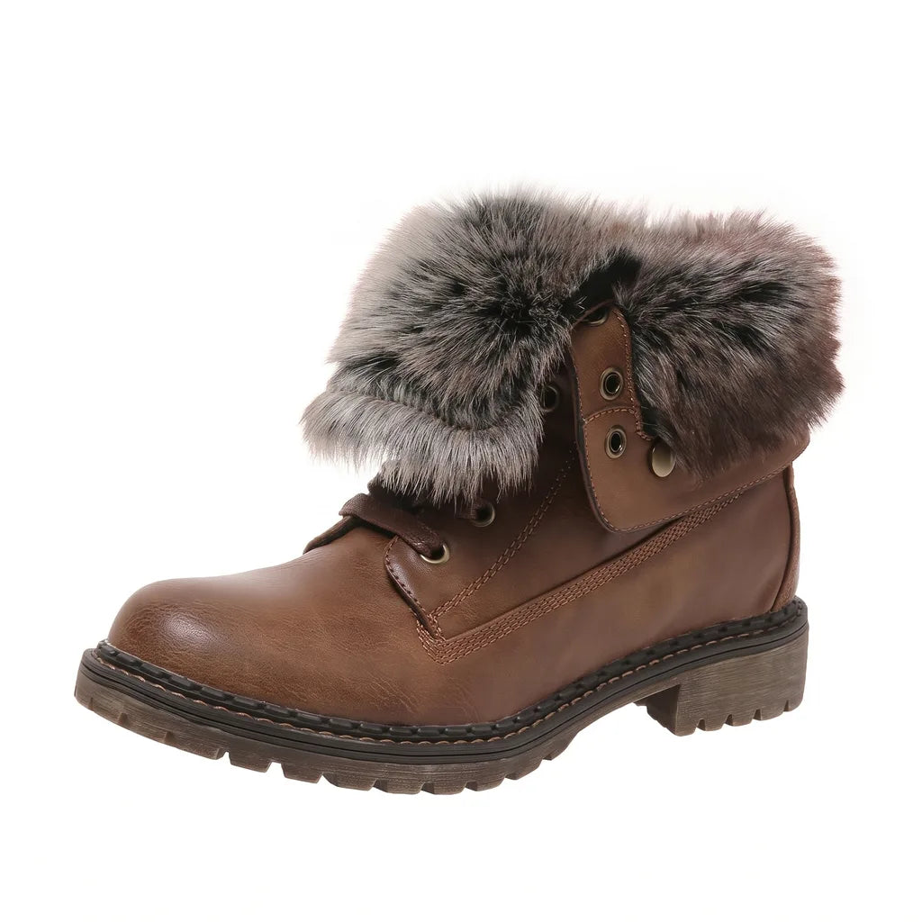 Women's Brown Archibald Lace-Up Ankle Boots