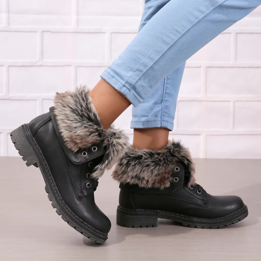 Women's Black Archibald Lace-Up Ankle Boots