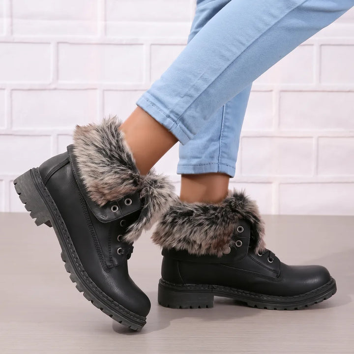 Women's Black Archibald Lace-Up Ankle Boots