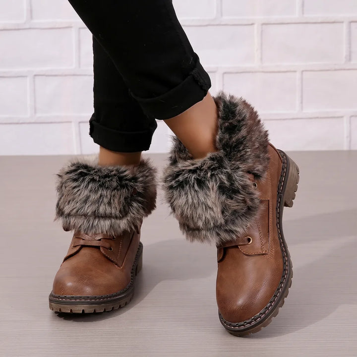 Women's Brown Archibald Lace-Up Ankle Boots