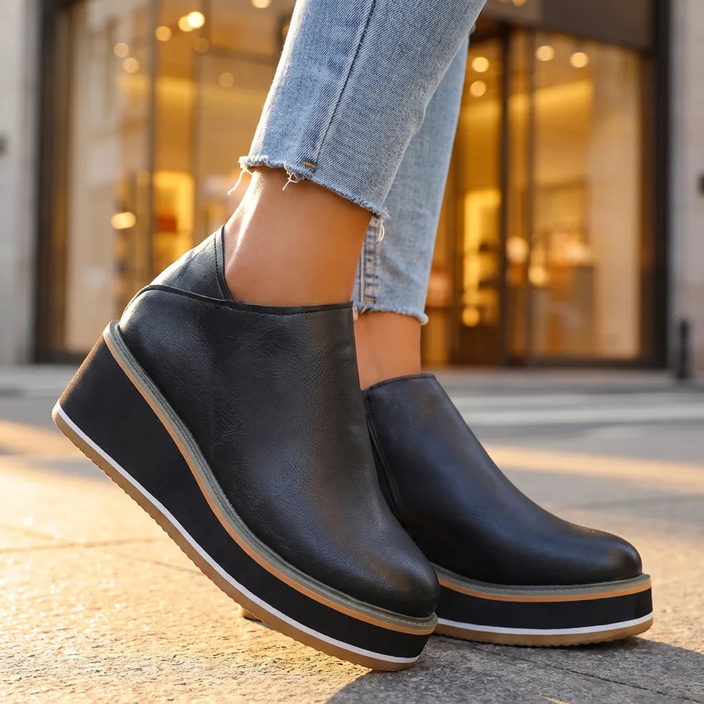 Women's Black Aliza | Women's Orthopedic Non-Slip Ankle Boots -No match