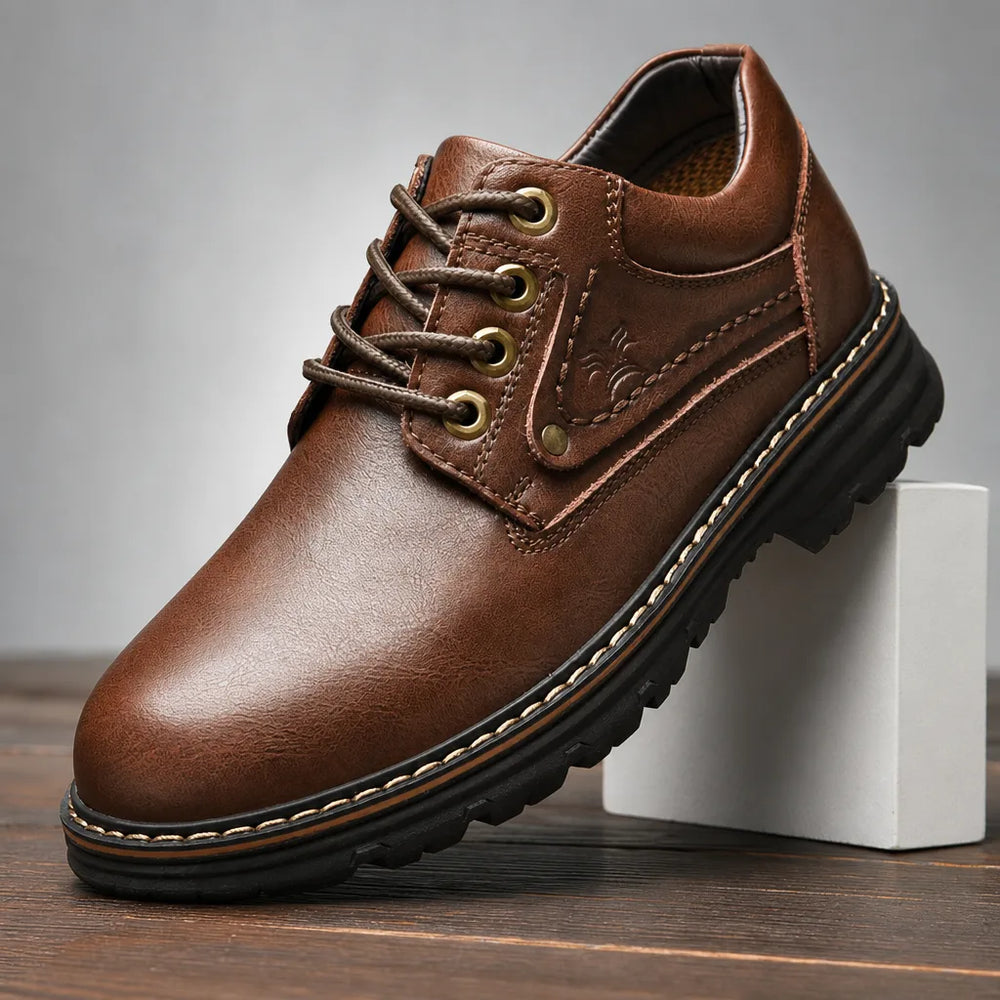 Men's Brown Wyeth Chunky Work Derbies