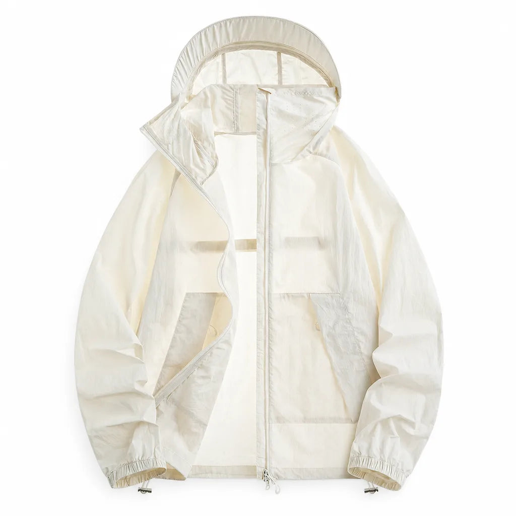 Alvin Hooded Jacket - Color:Beige;Size:XXS