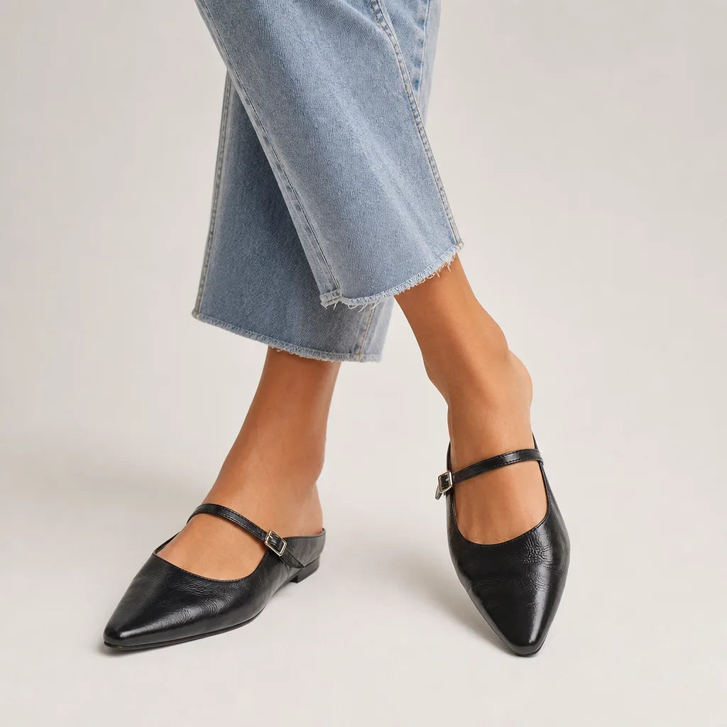 Women's Black Amaya Mule Sandals